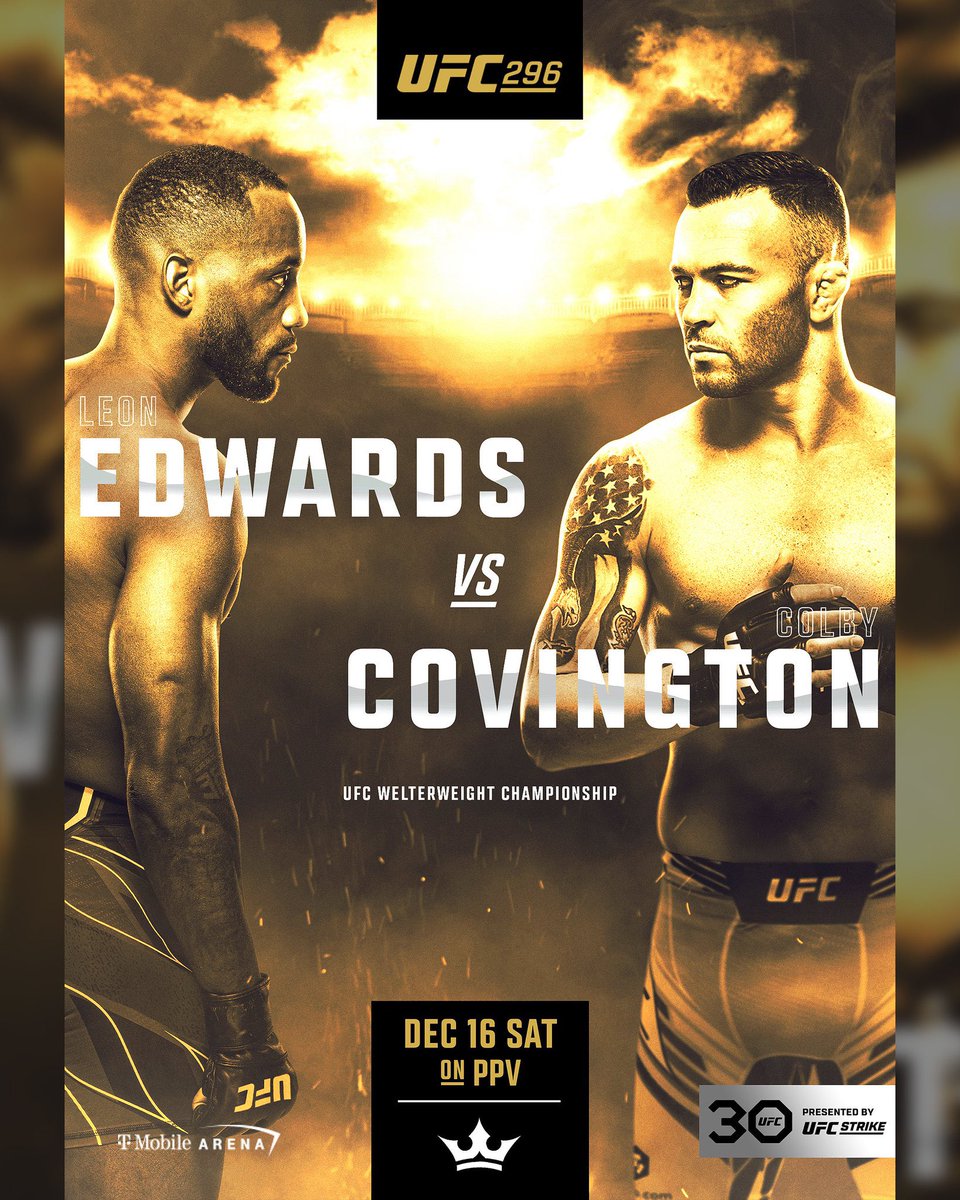 #UFC296 custom poster 
The final UFC card of 2023 is here 🏆

Support is very much appreciated 🙏
Behance.net/LawfulFX