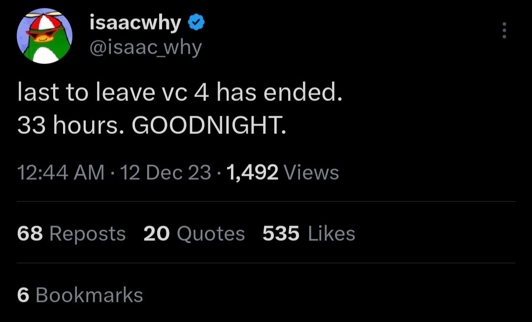 LTLVC_updates's tweet photo. This year's last to leave Vc has now ended. https://t.co/mkFnuYolsR