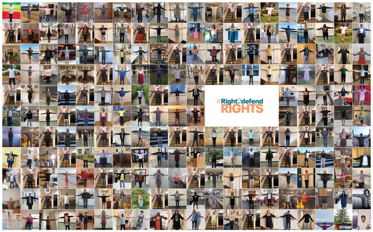 Pour les 25 ans de la Déclaration sur les défenseurs des droits de l’Homme, avec 17 organisations, nous avons formé une chaîne humaine virtuelle en solidarité avec les défenseur·e·x·s! Merci à toutes les personnes qui ont participé! 

#Right2DefendRights #InSolidarityAndHope