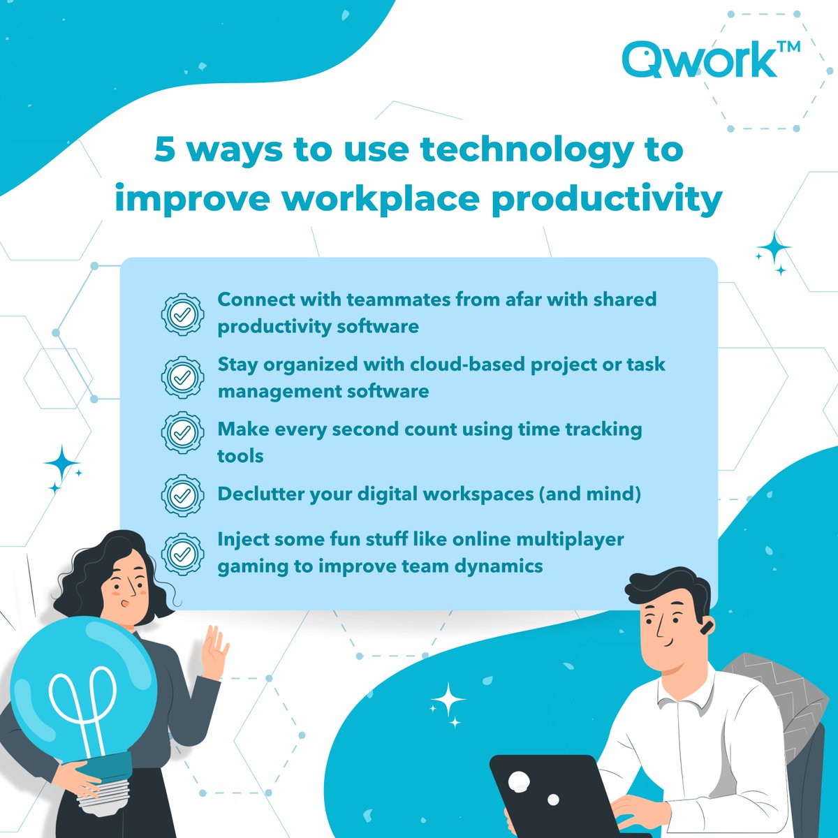 QworkMy's tweet photo. Whatever activities we do, technology can help, as well as work. We must be able to use the technology we have to help increase our productivity!

#Qwork #futureofwork #tech #worktips https://t.co/PmEg09xz1a