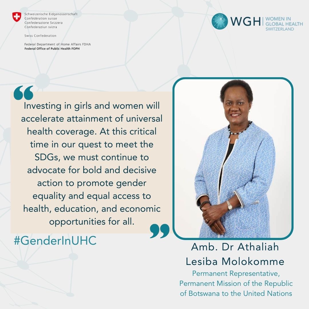 Join us in pushing for better inclusion of gender-related aspects in UHC! <a href="/UN_Botswana/">UN Botswana</a> 

🔗 URL in pinned tweet! #GenderInUHC #UHCDay