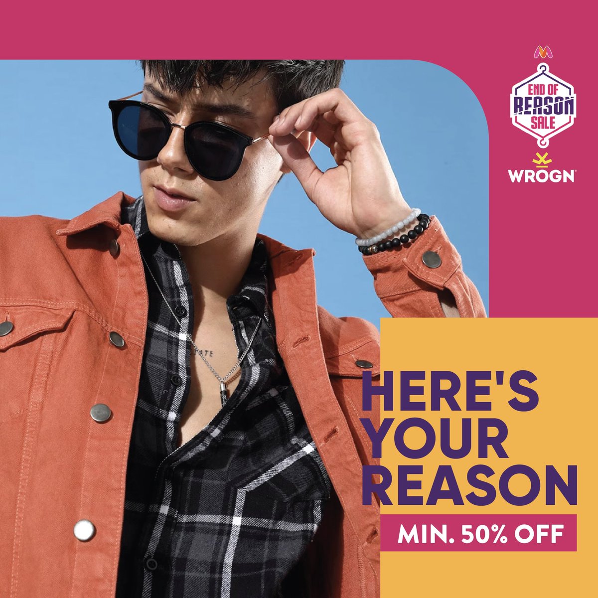 Putting an end to your search!🔎 

Shop now at the End of Reason Sale — 🔗 bit.ly/3Rdgvs3

#MyntraEORS #MyntraEndOfReasonSale #StayWrogn