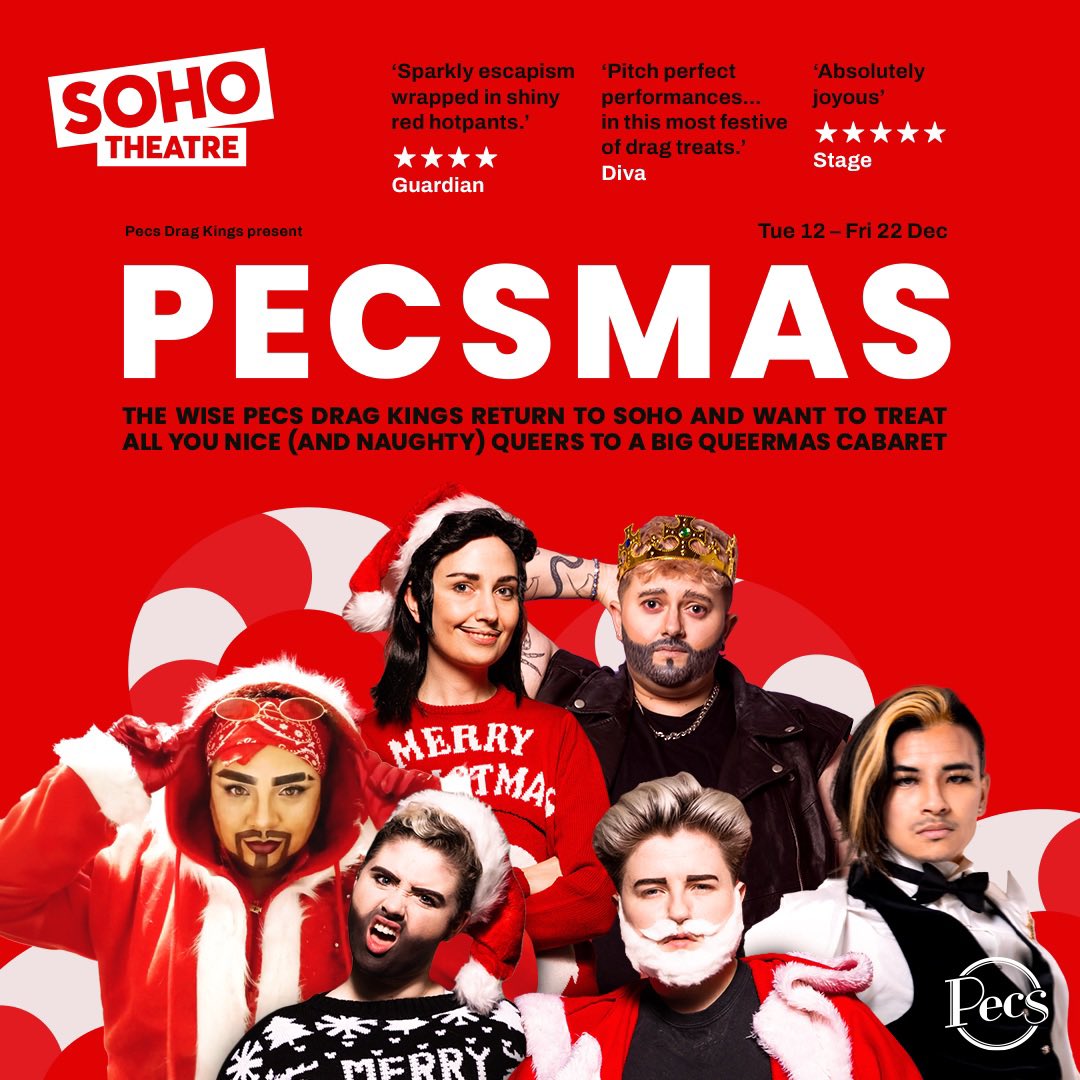 TODAYS THE DAY PECSMAS COMES TO TOWN <a href="/sohotheatre/">Soho Theatre</a> SEE YOU THERE?
