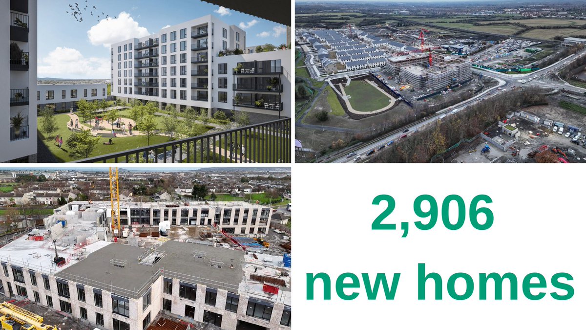 🏡 Exciting news! Our Board have approved plans to move forward with the construction of 2,906 new homes, the first large-scale mixed-tenure schemes delivered by an Approved Housing Body in Ireland.  🧵