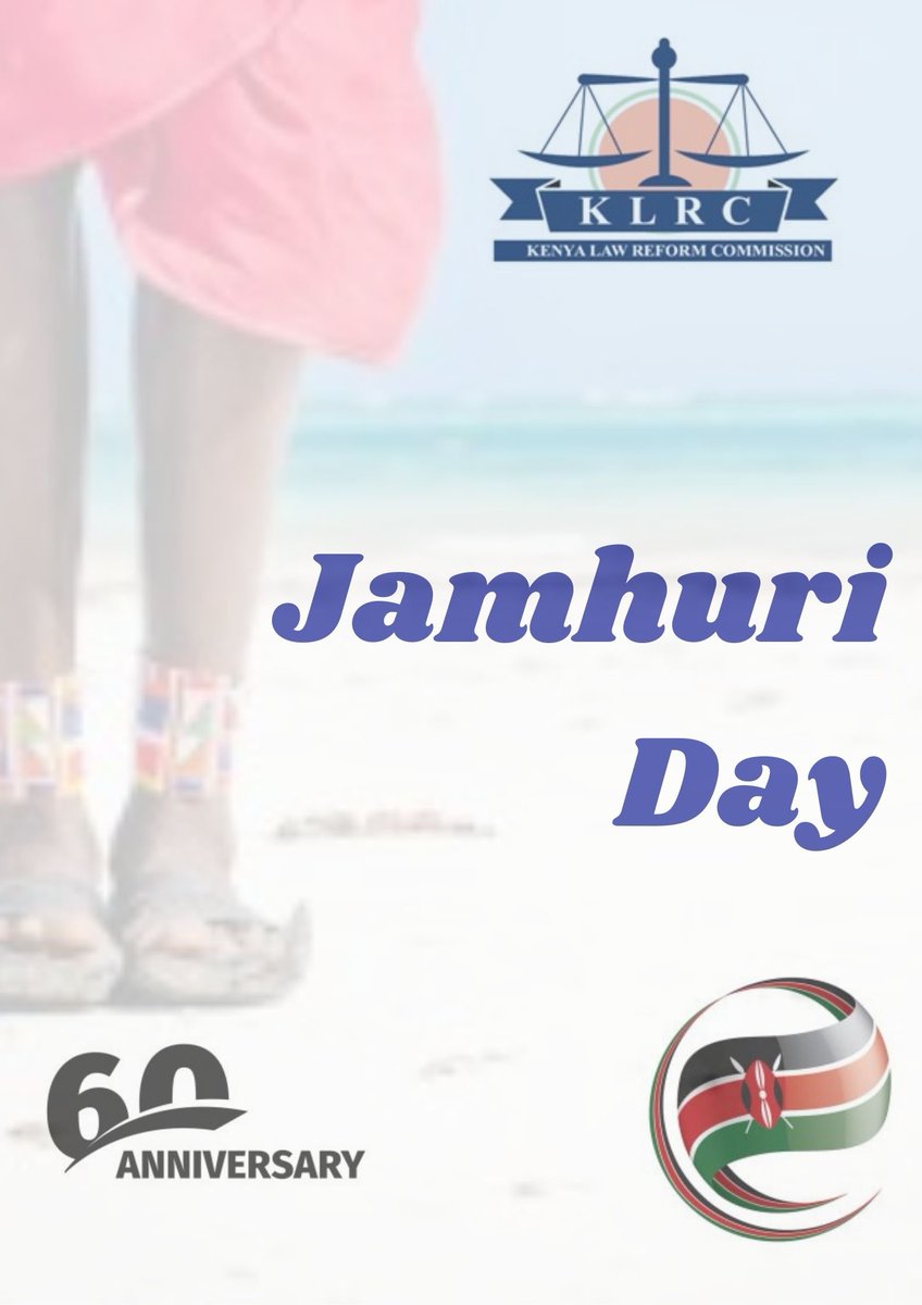 As we commemorate our nation's 60 years of independence, let's keep collaborating to build a future of superior law reform and social harmony while we pay tribute to our history. #KenyaAt60 #ResponsiveLawReform