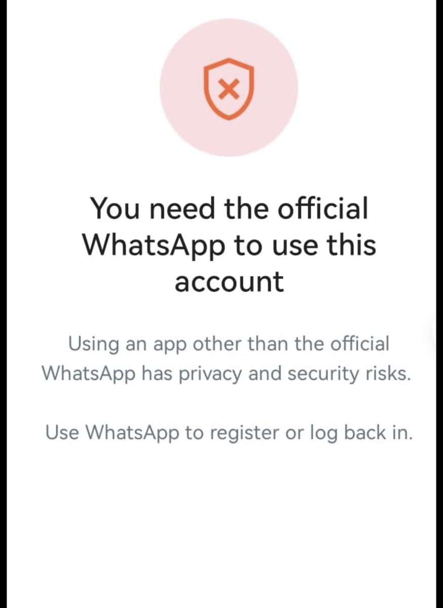 MavoMankayi's tweet photo. @WhatsApp my application is not opening, I followed all your rules. This problem always pops out saying ‘ You need the official whatsapp to use this account’ but I am sure  my whatsapp is official

Please help me out

Whatsapp: +27 73 069 8856
Model: EVE-LX9
IMEI: 862134063970085 https://t.co/0DaBGNbkVQ