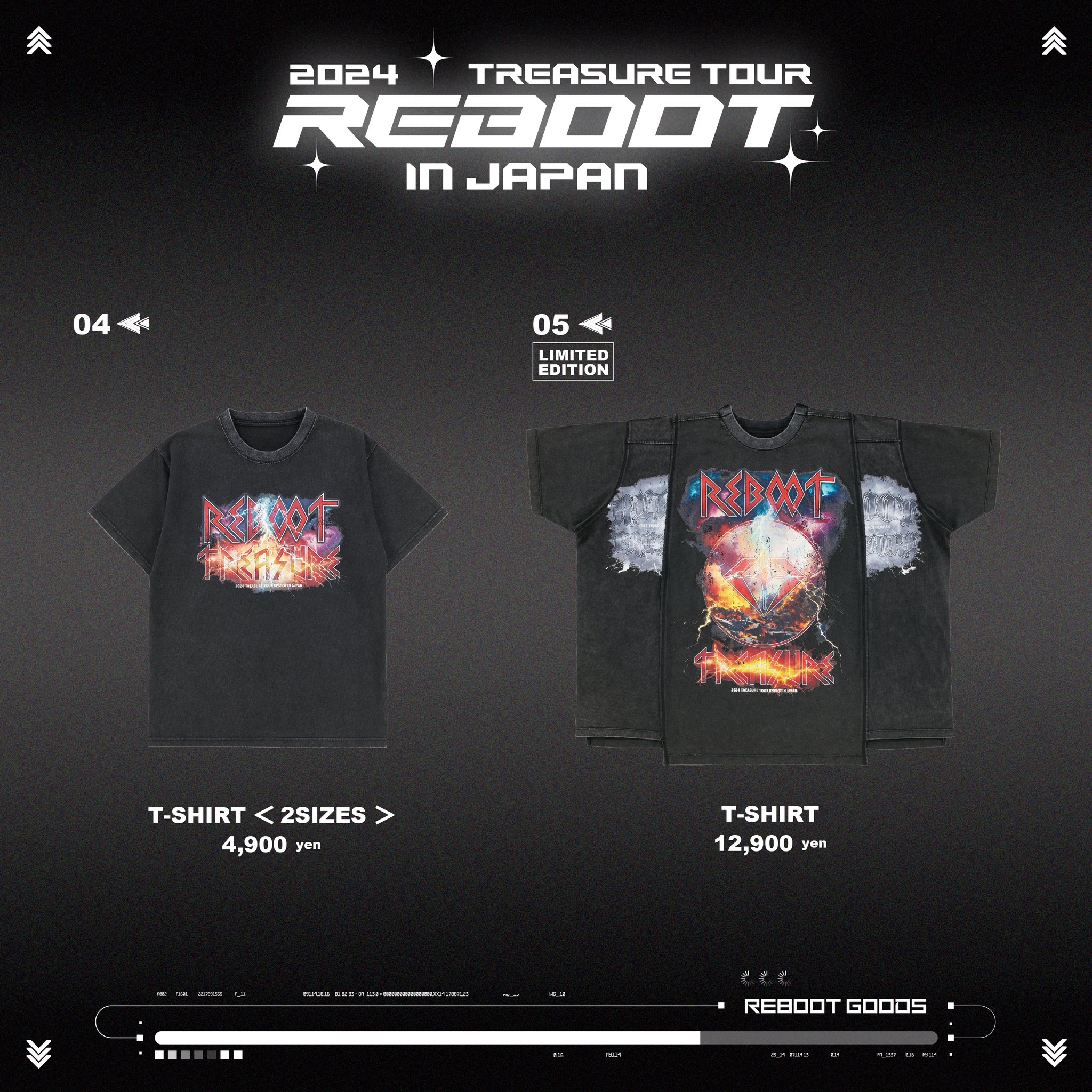 treasure reboot in japan tシャツ limited