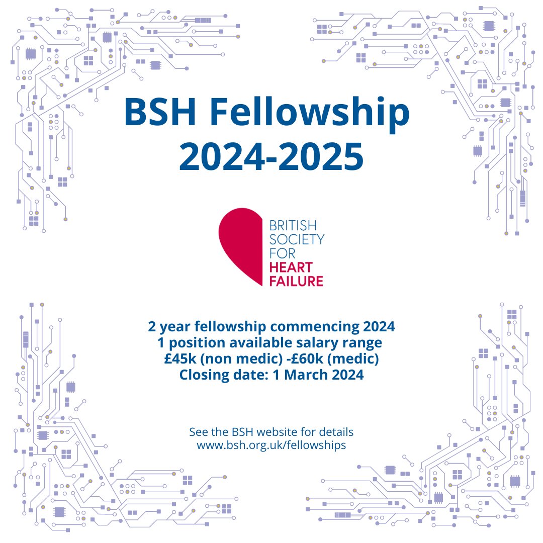 We are delighted to invite applications for a BSH Fellowship Award 2023-2024! For more information and to download the application form please go to the website: bsh.org.uk/fellowships This fellowship is supported by an educational grant from Abbott.