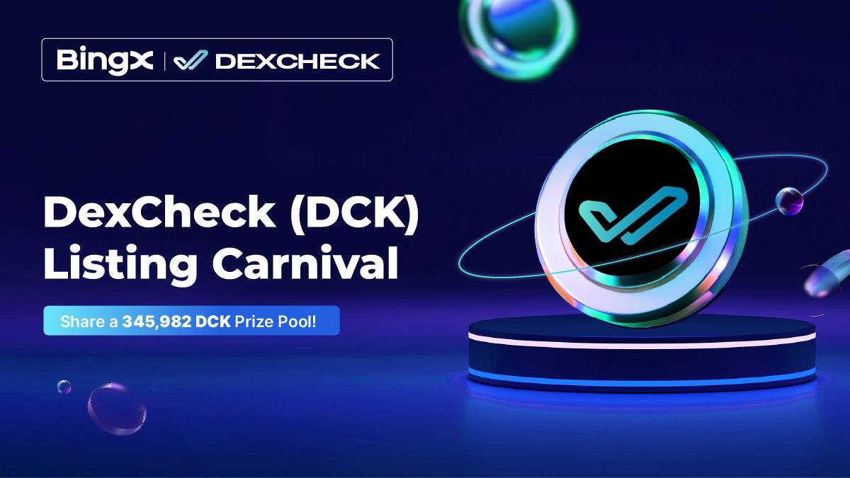 🎁 $DCK <a href="/DexCheck_io/">DexCheck AI</a> Listing Carnival
1⃣️ Deposit DCK to enjoy 10% Cashback
2⃣️ Trade to Earn 86,495 DCK
3⃣️ Stake DCK to Earn Up to 300% APR!
💰Over $10k Prize Pool Awaits You!
Join Now 👉 bingx.com/int/2GxUz0