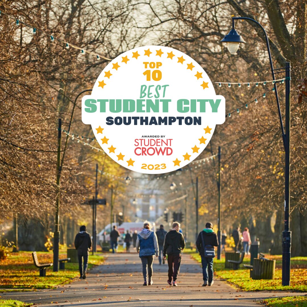 We’re delighted to see that Southampton is one of the Best Student Cities according to the @studentcrowd tables!

This fantastic result marks Southampton as the only city in the Southeast to make it onto the list. 

To learn more about the award, visit solent.ac.uk/news/solent-st…