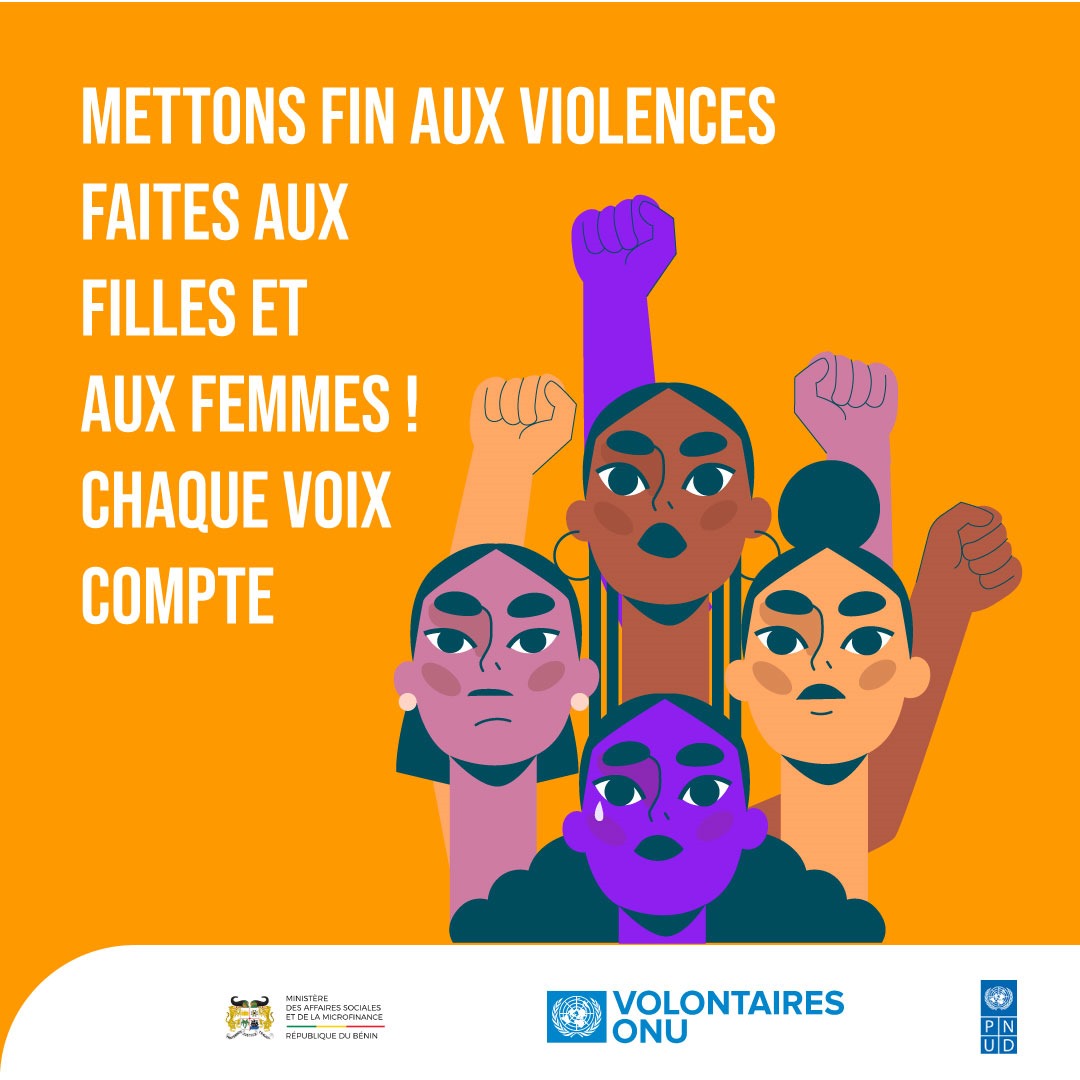 Ensemble,mettons un terme aux violences faites aux filles et aux femmes. 🚫Il est temps de briser le silence,de soutenir les victimes et de promouvoir l'égalité et le respect.✊♀️ #AmazonesEngagéescontrelesViolencesfaitesauxFemmesetauxFilles
#OrangezLeMonde
#PasdExcuse @vnubenin