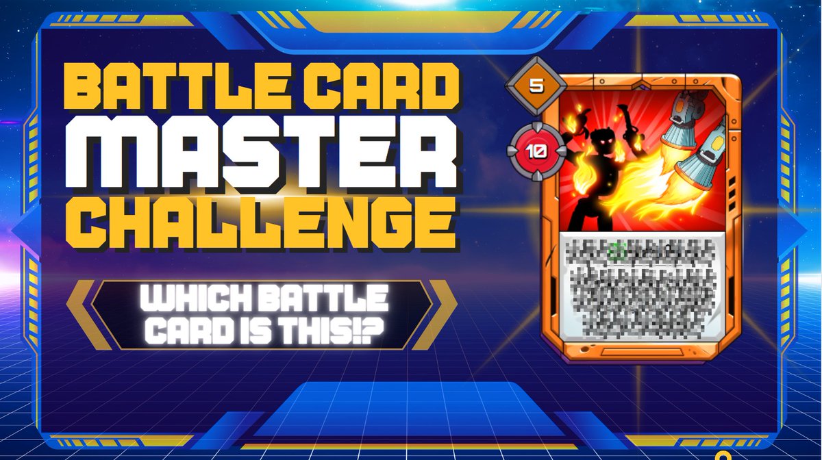 🤖BATTLE CARD MASTER CHALLENGE🤖 🔥Your foes will be feeling the heat when you use this card from your deck🔥🔥🔥 🤔Which card is featured in today's challenge and what part is it from?⬇️