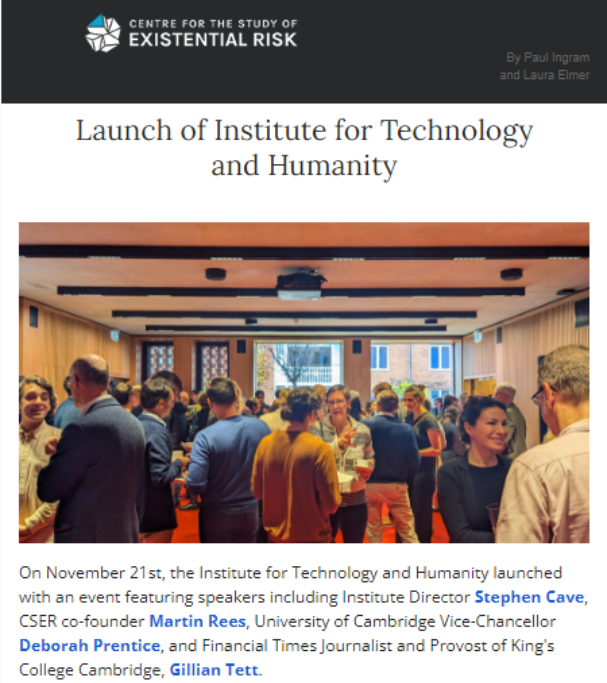 Institute for Technology and Humanity: Ensuring technology