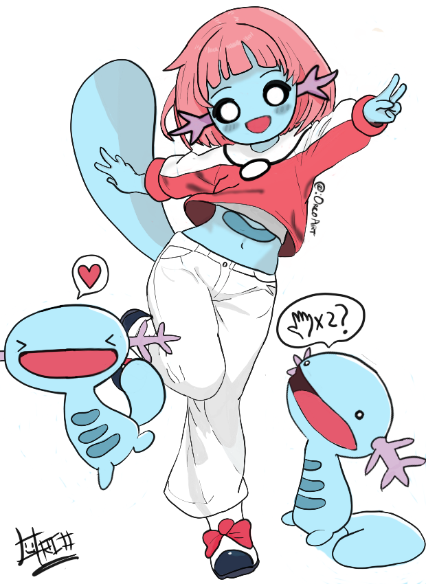 OrcoArt's tweet photo. Request by Cretonamore asked on reddit!
Here Wooper! (with arms) ( ͡° ͜ʖ ͡°)
Follow me for more art! What should I draw next?

#Pokemon #pokemonart #drawingart #Nintendo https://t.co/16flDLpeYA
