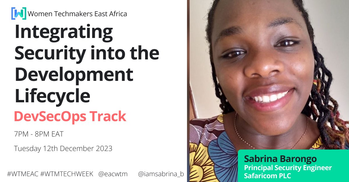 WTM_Pwani's tweet photo. ⭐️ Meet the inspirational speaker for today's #WTMTechweek session ⭐️
✨ The upcoming session connects industry experts in Cybersecurity with the dev community for a truly enriching and transformative experience 🙌🏾.
Read on to learn more. 🩵 → https://t.co/H43pFDEqU6 https://t.co/3NsdCNgKQj