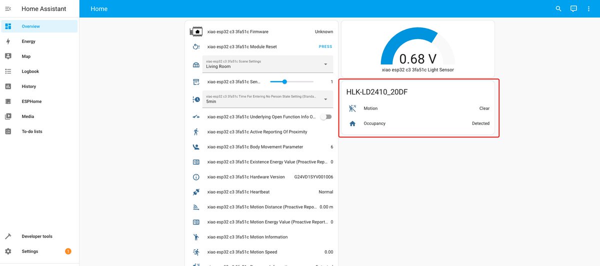 seeedstudio's tweet photo. 🌐🔗Dive into our latest #wiki to explore the integration of the 24GHz #mmWave #sensor for #XIAO with #HomeAssistant via #bluetooth! This expansion board for Seeed Studio XIAO series is a high-sensitivity mmWave sensor, using #FMCW principle for precise human presence detection in motion and stationary states. 🚀https://t.co/UVhGd5gE3g
🤖mmWave sensor for XIAO is back in stock!! Get yours today: https://t.co/31hgyvkmhj