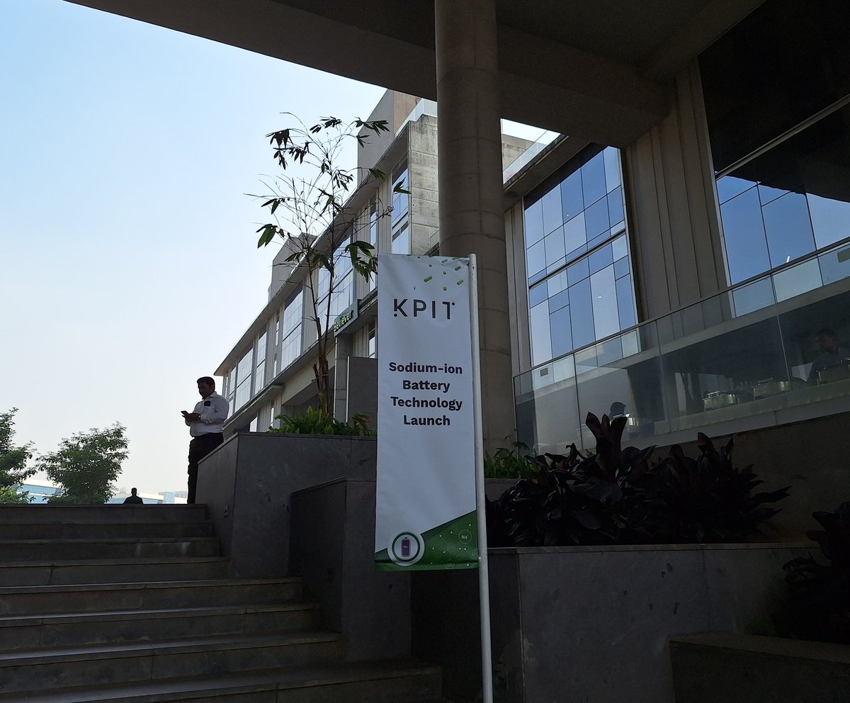 It was great to attend the launch of <a href="/KPIT/">KPIT</a>'s new breakthrough Sodium Ion Battery Technology at their campus in Hinjawadi, #Pune.

Sodium Ion batteries are similar to the more popular Lithium Ion batteries, but do provide some advantages (easier raw material access, longer