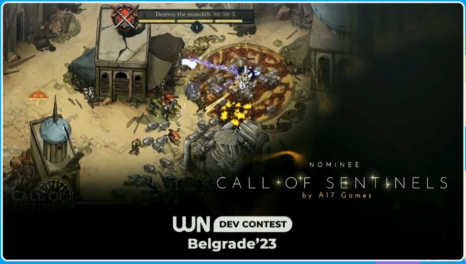 Our game #callofsentinels has made it to the finals of White Nights Dev Contest’23! We've been nominated for the Best Game Design award. It was a great honor to see our debut game hand-picked by the jury, thanks @wnconf #whitenights 🤝