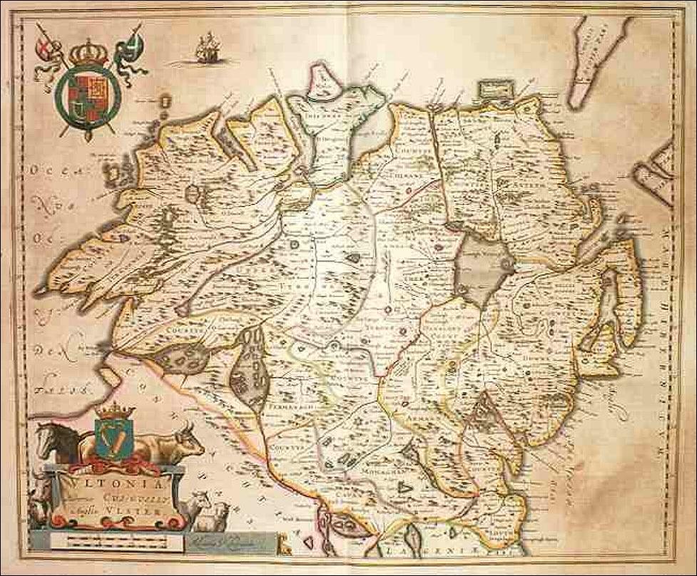 iamreddave's tweet photo. Map of the provinces of Ireland by Joan Blaeu 1650's and 1660s #100daysofmaps #day91 https://t.co/e0UdImIfco
