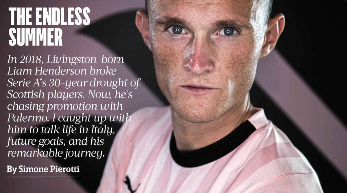 Liam Henderson broke Serie A’s 30-year drought of Scottish players. Now, he’s chasing promotion with Palermo. Simone Pierotti caught up with him to talk life in Italy, future goals, and his remarkable journey.