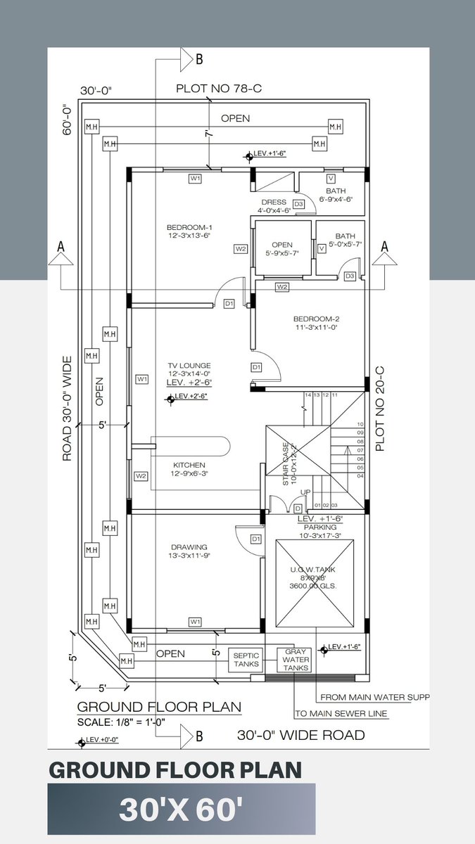 F_Architectss's tweet image. facebook.com/FArchitectss
30'X60' SBCA Submission Drawing Project.
