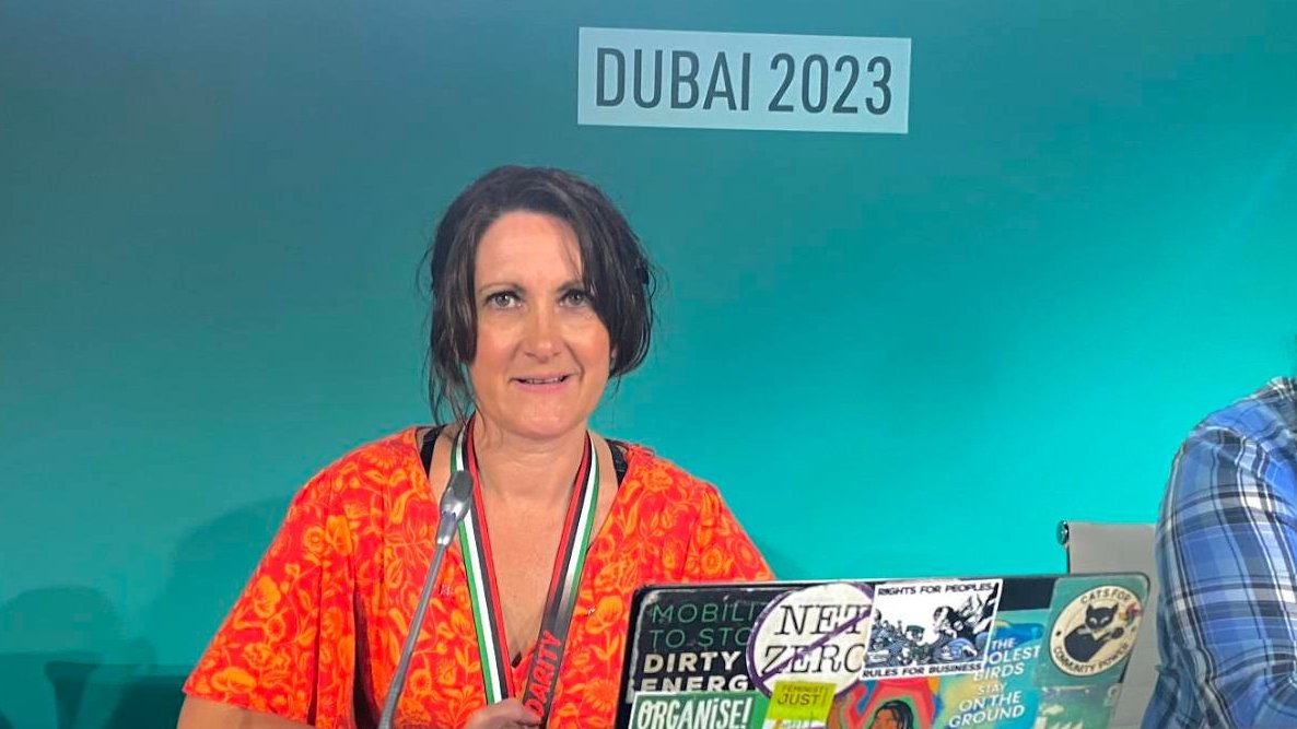 @FoEAsiaPacific @belabd1992 'The current fossil fuel text is alarmingly weak, only targeting unabated coal. The text on tripling renewable energy might look superficially good, but is not linked to any finance to implement this for southern countries, nor any guardrails on scale-up.' -Sara Shaw, FoEI #COP28