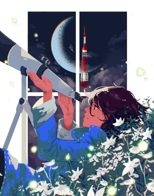 「telescope」 illustration images(Latest)