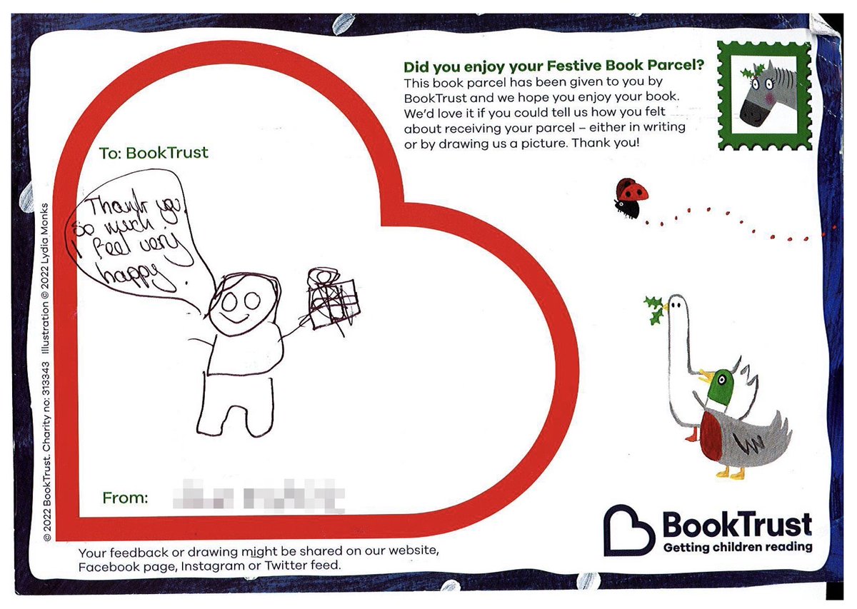 I tweet this every Christmas because it's brilliant. Donate just £10 and a child in care will receive a book for Christmas bit.ly/47MXFiI @Booktrust