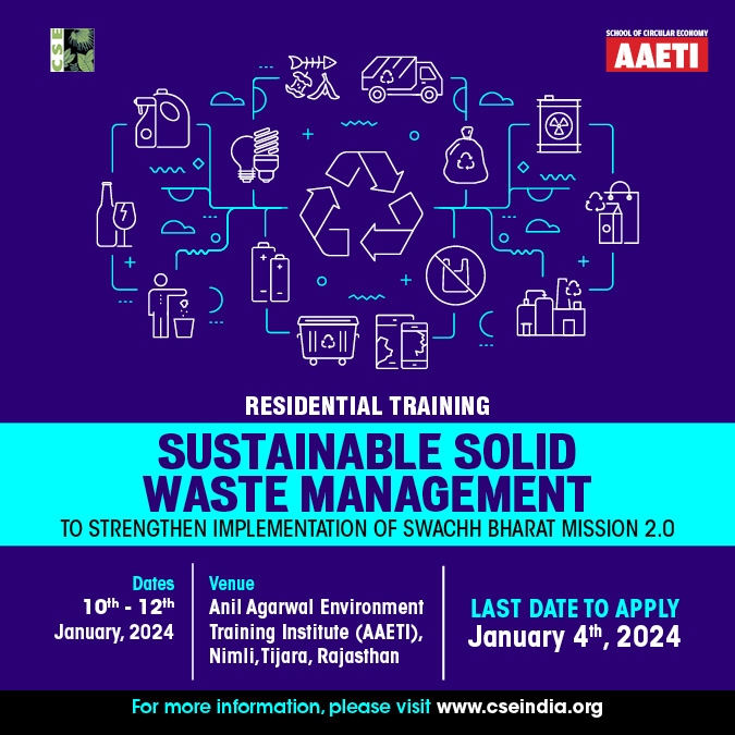 India is on a mission to become garbage-free by 2026. Are you ready to join the movement?🌍 Don’t miss our training programme on Sustainable Solid Waste Management⬇️
cseindia.org/residential-tr…

#SBM2 #WasteManagement