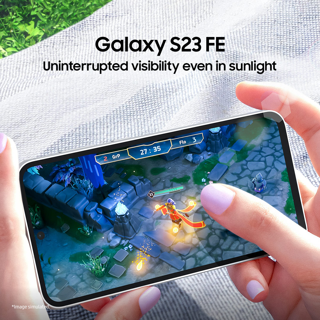 Embark on a captivating visual journey on the #GalaxyS23FE. Experience unrivaled visibility, even under sun’s radiant touch.

#GalaxyS23FE
#Samsung