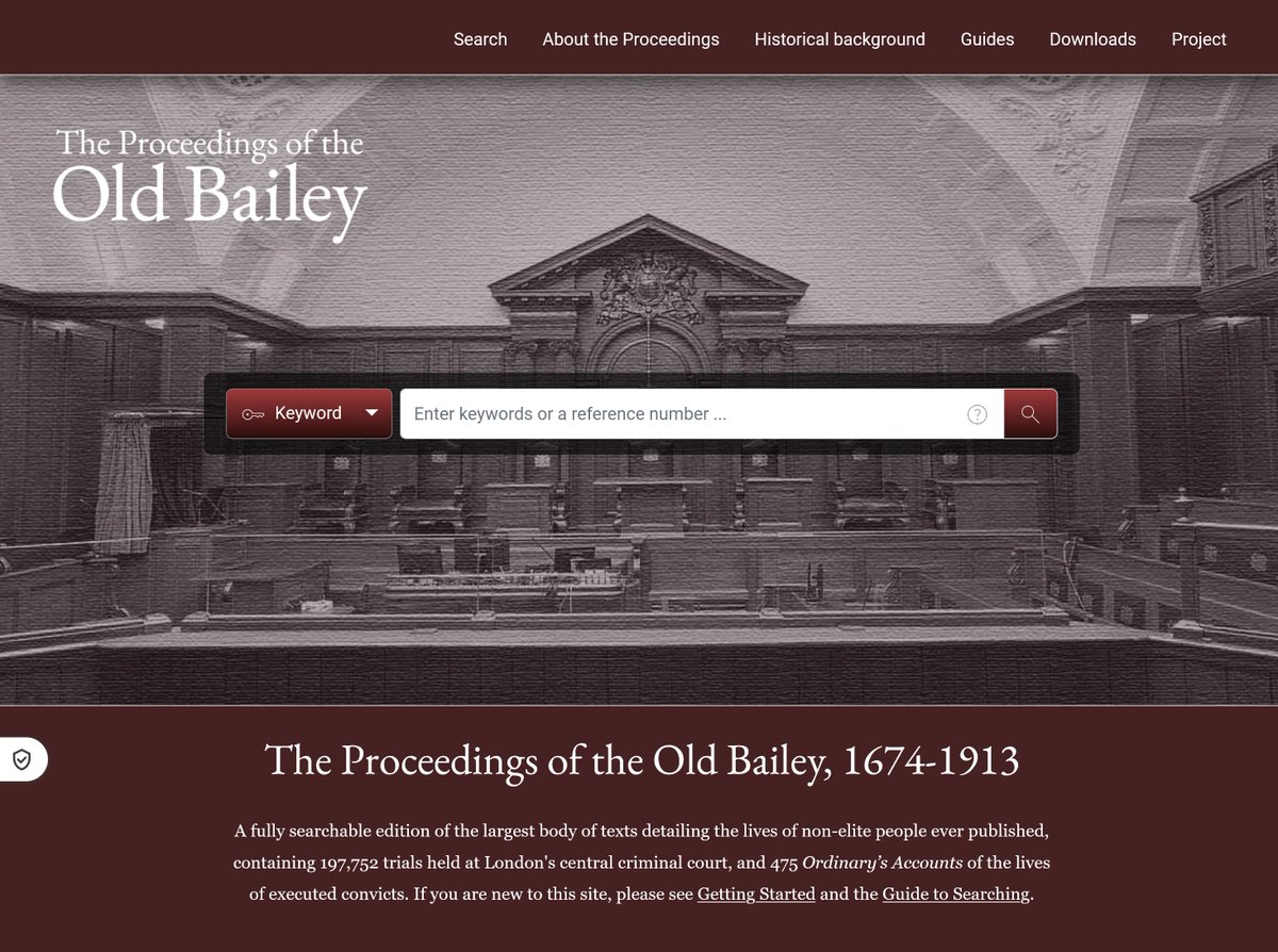 Really pleased to announce the launch of a new version (9.0) of the Old Bailey Online oldbaileyonline.org. There is lots of new functionality, and a thoroughly redesigned front and back end.