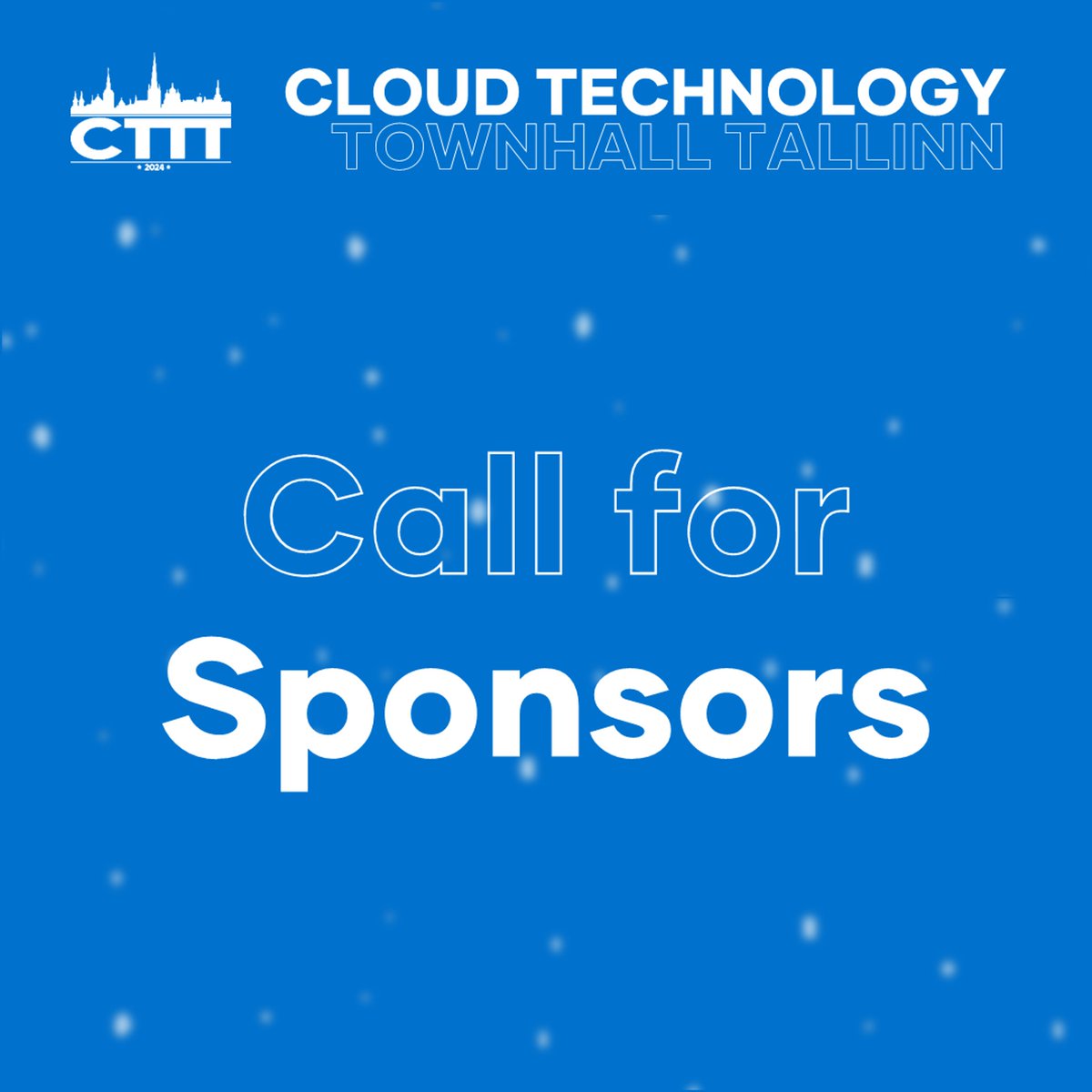 Our call for sponsors is open and we are looking for partners to make  #CTTT24 the best it can be!

Spread the word! 😉

Contact us: sponsors@cloudtechtallinn.com

#BusinessApplications #Automation #Data #Reporting #M365 #Security #Community #Business #VisitTallinn #Tallinn