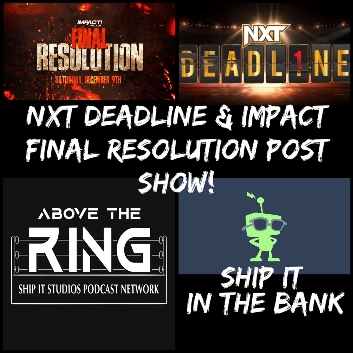 NXT Deadline/Ship It In The Bank Post Show #Podcast

<a href="/TheSLBOfficial/">The SLB</a>, <a href="/ScottyJStream/">Scott Julian</a>, and <a href="/Wrestling_Fan_9/">Ethan Black</a> talk #NXTDeadline results, and go over the results of #ImpactWrestling's #FinalResolution to crown the first ever Ship It in the Bank winner!

youtu.be/UnYsjfEMJQU?si…