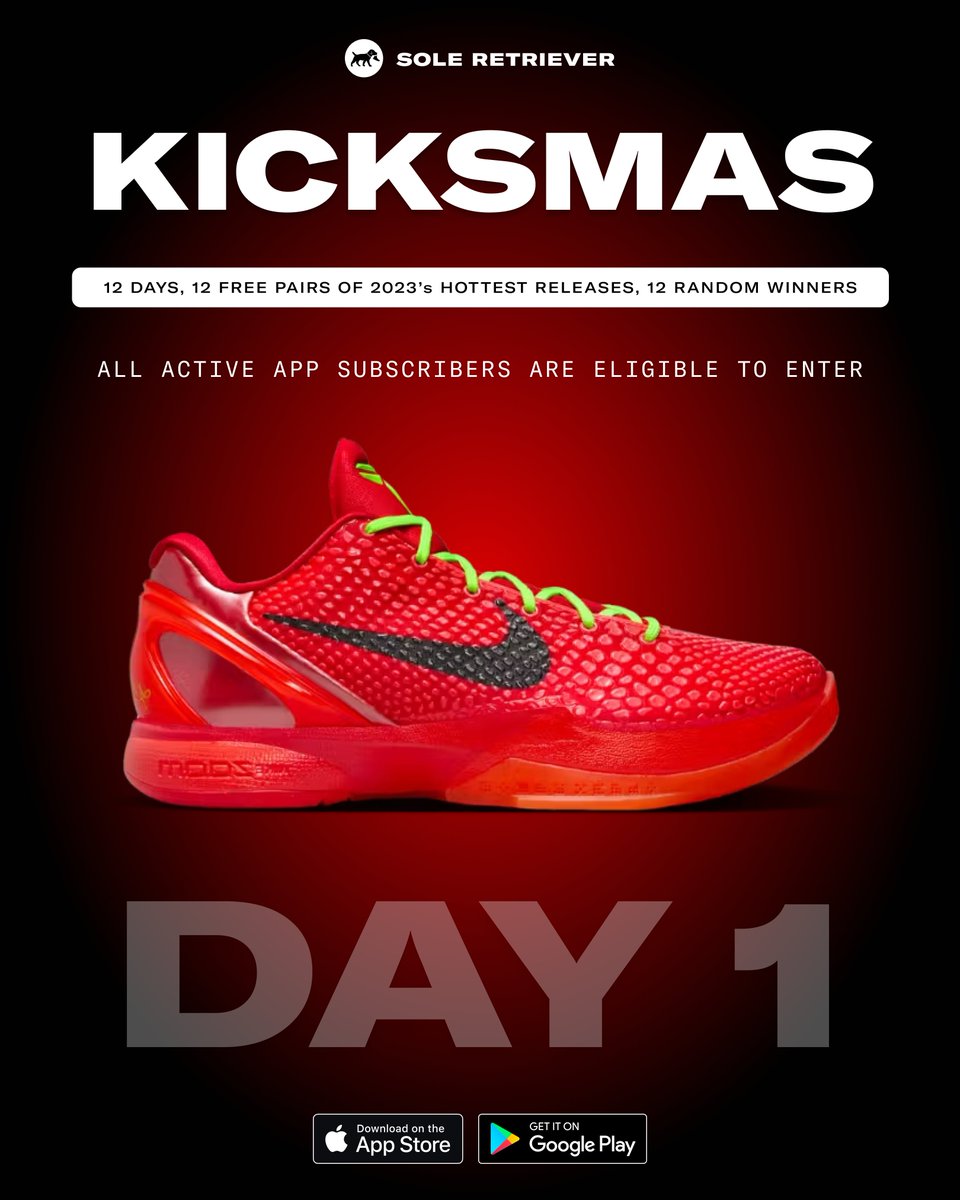 #Kicksmas Day 1 is Now Live! 📲 Don’t have the app? Get it: rtrv.in/app