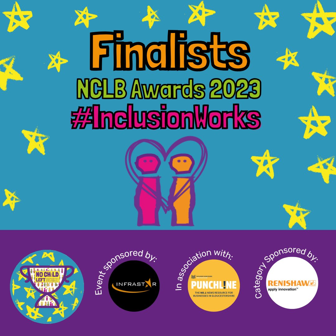 The #InclusionWorks award is for a project that works to provide support and opportunities to children &amp; young people with additional needs!🤝

The finalists are <a href="/MoveMoreCIO/">Move More</a>, <a href="/GoalsBG/">Goals Beyond Grass</a> and <a href="/cheltfestivals/">Cheltenham Festivals</a> 

Sponsored by: @renishawplc &amp; <a href="/infrastar_uk/">Infrastar</a> 
<a href="/PunchlineGlos/">Punchline-Gloucester.com</a>
<a href="/CheltenhamBC/">Cheltenham Borough Council</a>