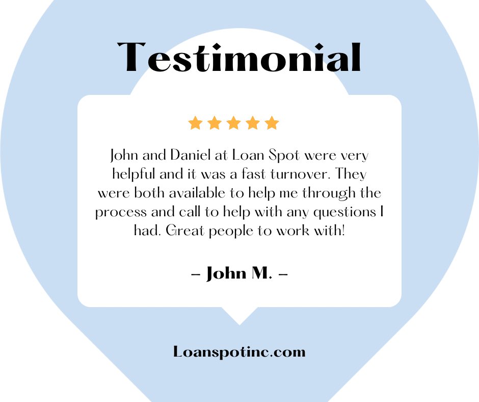 AbdulErinfolami's tweet image. At LoanSpot, client satisfaction is our top priority! 🏡 Our commitment to swift turnarounds, constant support, and clear guidance ensures a seamless loan journey. Your ease is our success. 

#LoanSpotExcellence #SwiftTurnaroundExperts #ClientFirstApproach