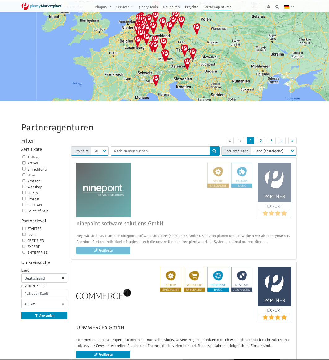 #Plentymarkets Agentur gesucht? Dann findet Ihr uns unter Partneragenturen auf der ersten Seite. 
Dazu gibt es einen schönen, aktuellen Blogbeitrag "Amazon ist nicht alles" zu lesen: blog.commerce4.de/.../02/und-ama…