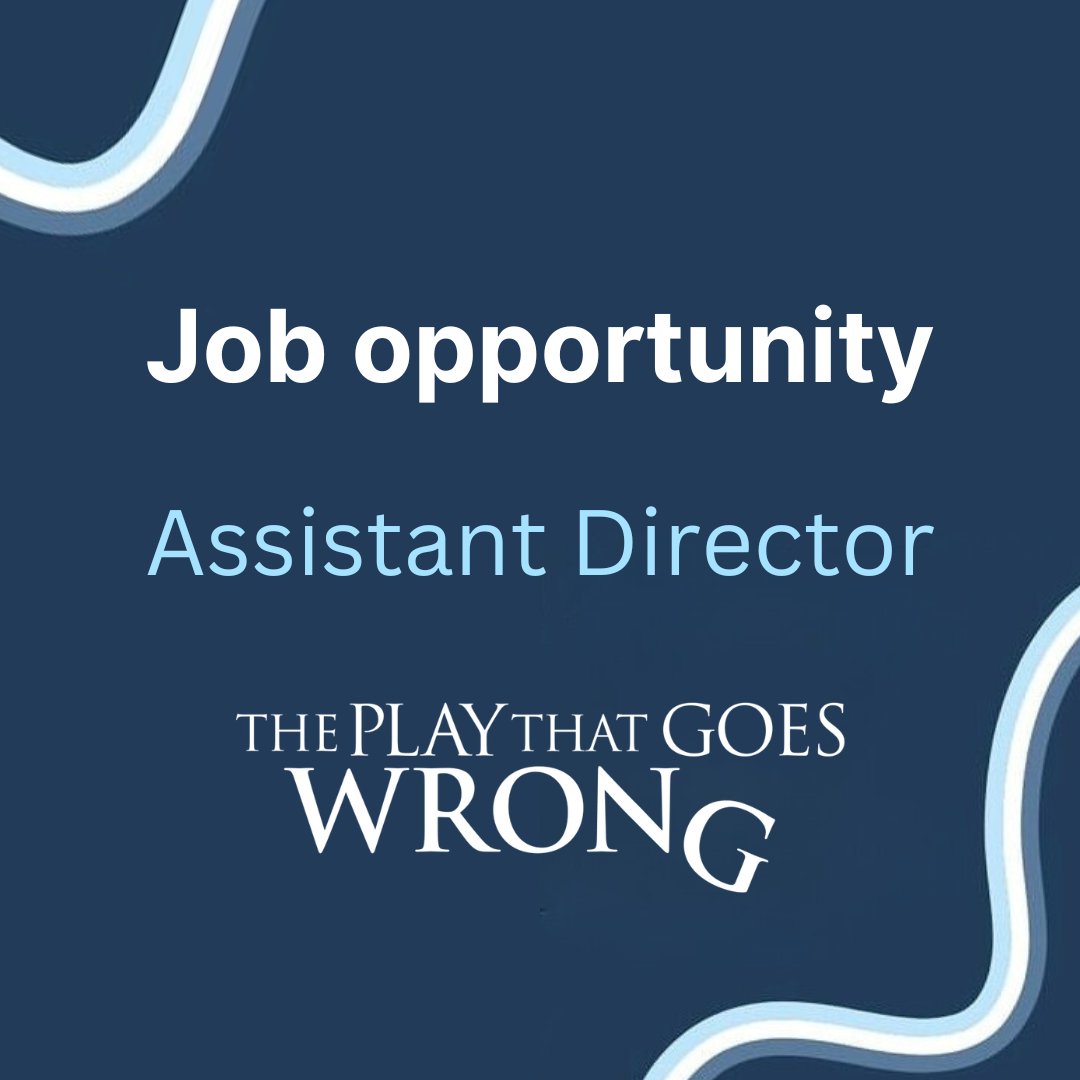 We are looking for a talented and enthusiastic Assistant Director to work on our show 'The Play That Goes Wrong'. To apply and for more information, click the link in our bio! #backstagejobs #theatrejobs #uktheatre #westend #artsjobs