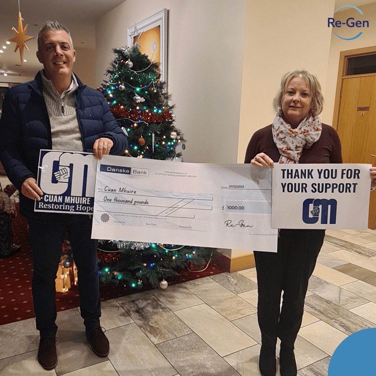 Cuan Mhuire🎄✨

Garreth McConville (Head of HR) presented a cheque for £1000 to Vicki Ewart (Head of Fundraising and Communications) at Cuan Mhuire.

#recycling #wastemanagement #innovation #mixeddryrecycling #wastetoenergy #regenwaste #ourfutureiscleaner #cuanmhuire #newry