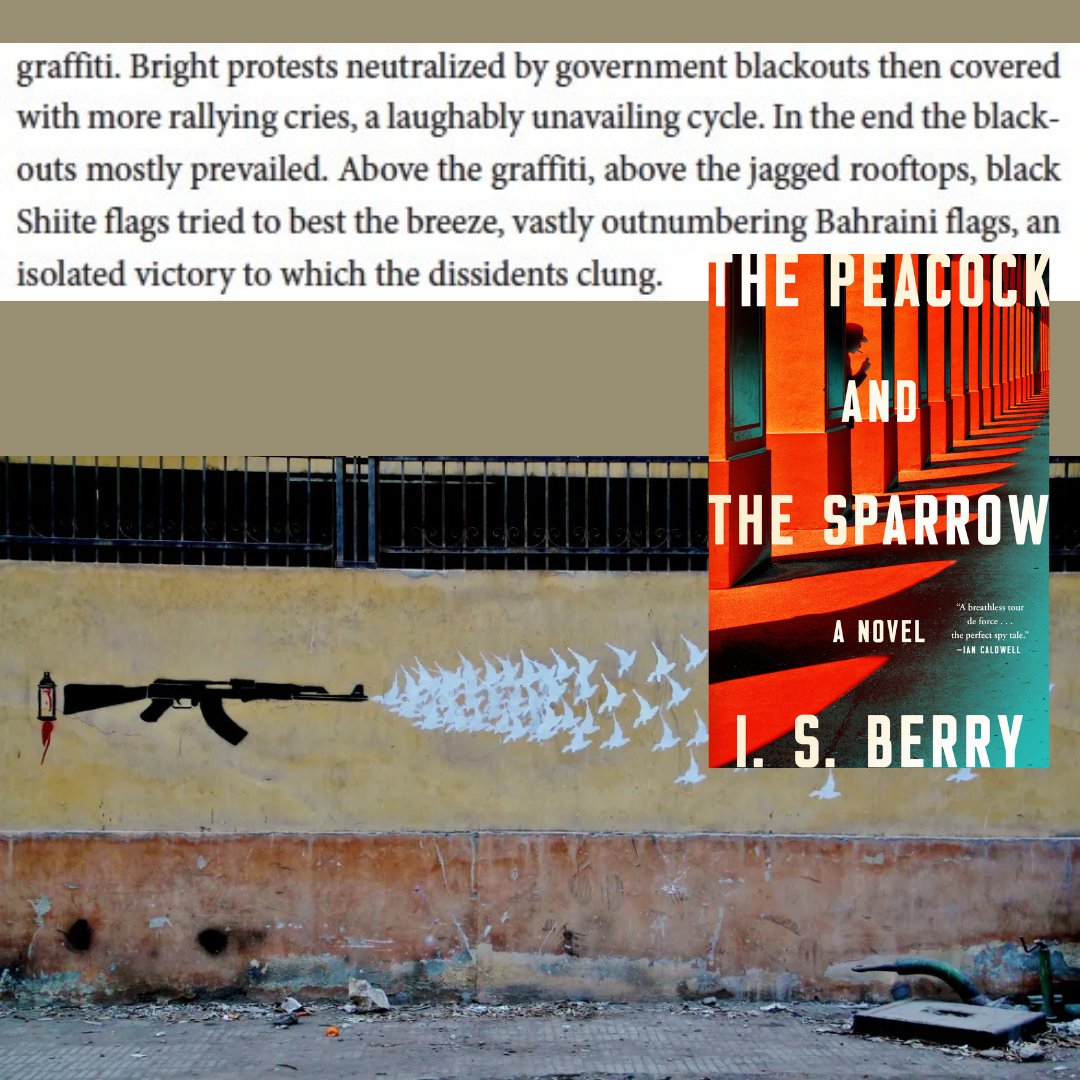 Historically, graffiti has been a form of protest, incl. during the Arab Spring. In THE PEACOCK AND THE SPARROW, graffiti plays an important role, indicating which side - monarchy or revolutionaries - has the upper hand. @AtriaMysteryBus @ITWDebutAuthors #arabspring #graffiti