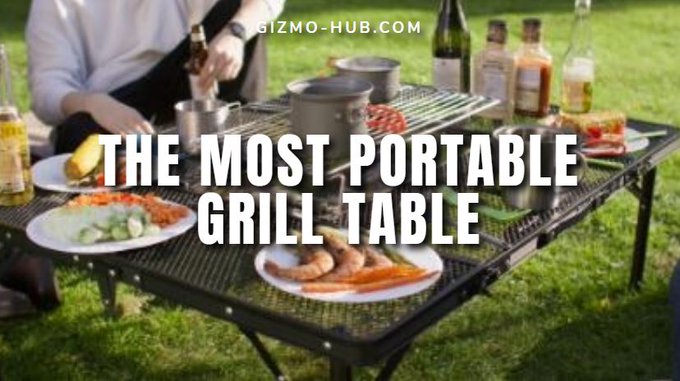 aroundfire portable grill table