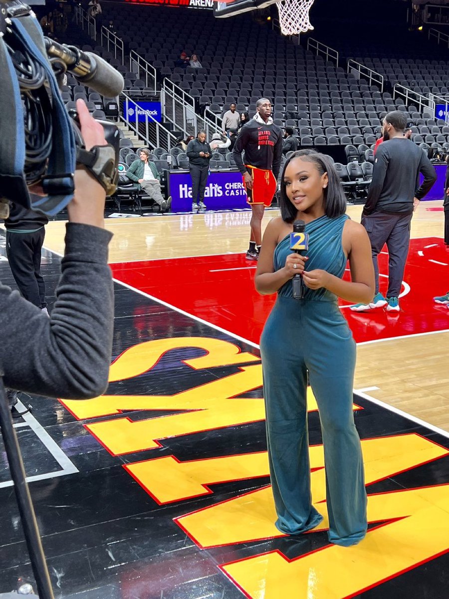 Atlanta Hawks sideline reporter Jerika Owens 🔥