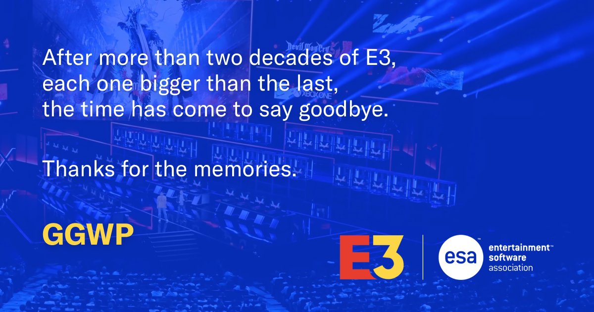 [閒聊] E3展正式宣布死亡