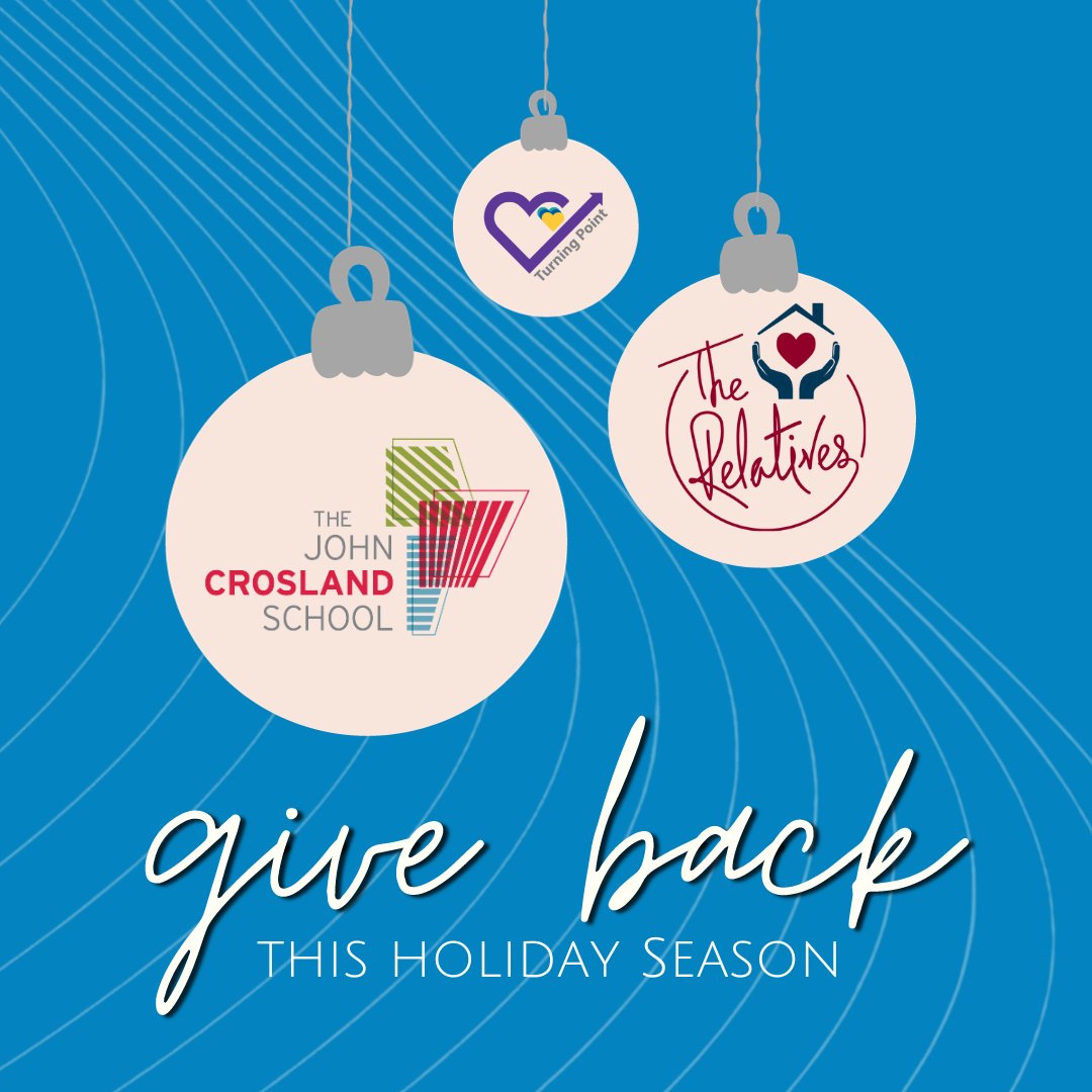 Spread joy this holiday season by supporting incredible charities making a difference! 🎁✨ Here are a few WGM Design Clients doing great things in our community: @TheRelativesInc , @TurningPointUC, @croslandschool #seasonofgiving #givingseason #holidaycharity #givingback