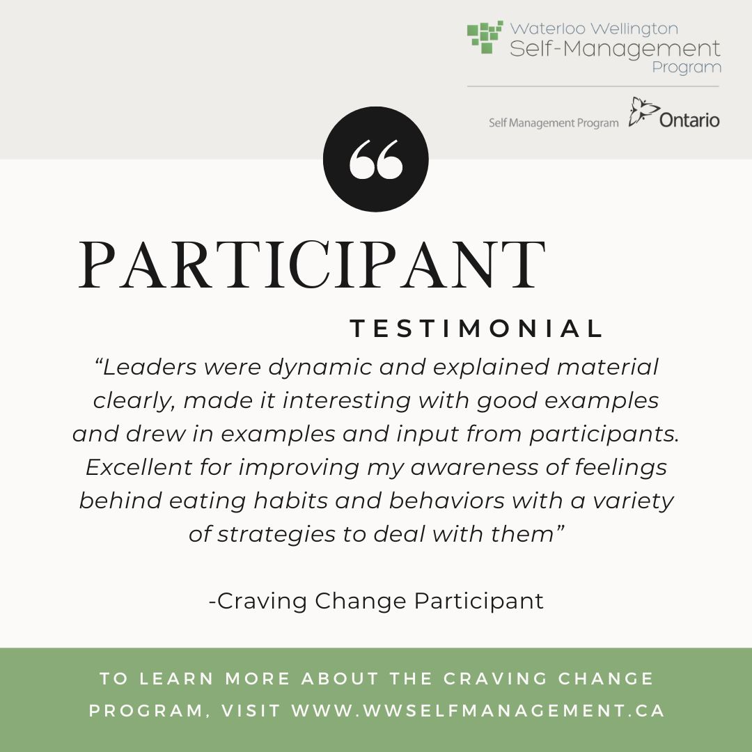 Waterloo Wellington Self Management Program (@wwselfmanage) on Twitter photo Want to learn more about our free Craving Change® program? Click Here: shorturl.at/gozDH
<a href="/CravingChangeR/">CravingChange</a> Want to learn more about our free Craving Change® program? Click Here: shorturl.at/gozDH
<a href="/CravingChangeR/">CravingChange</a>