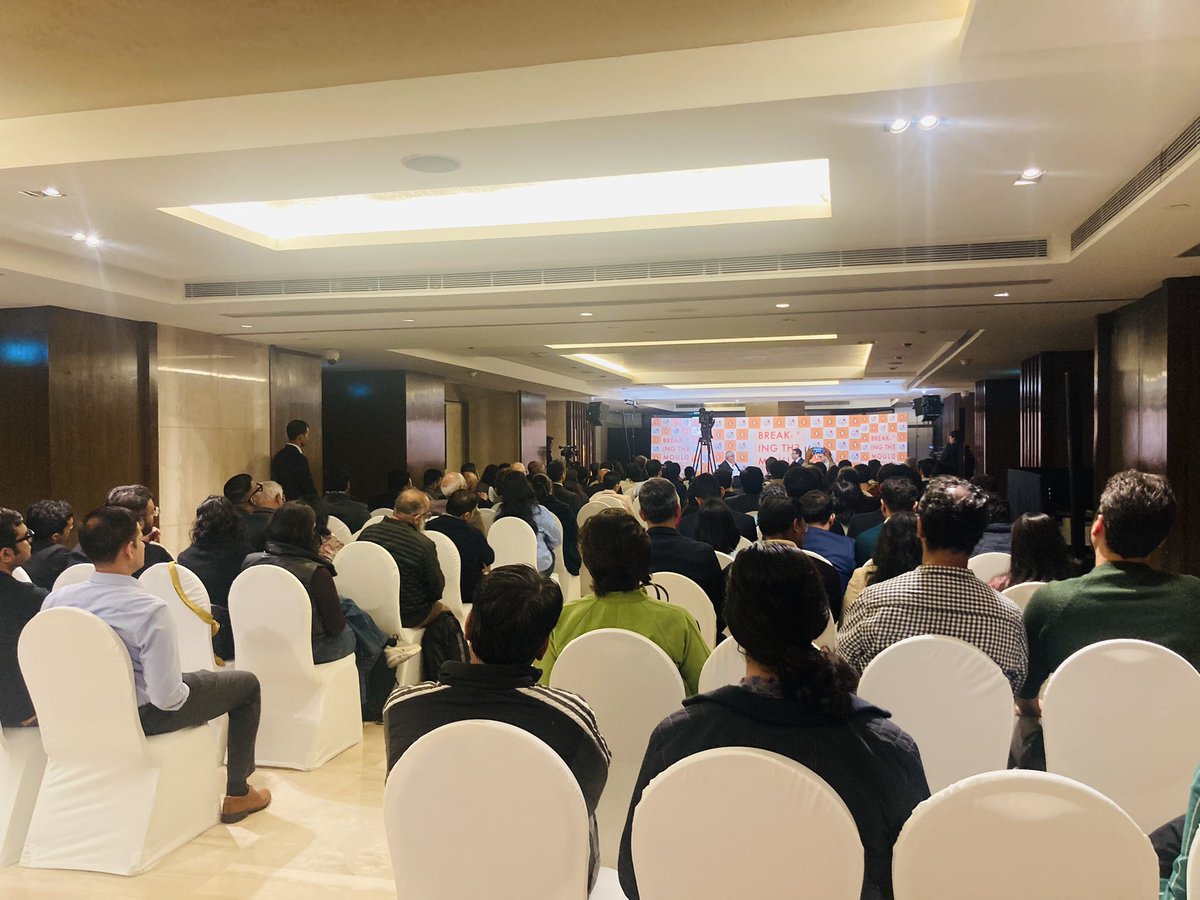 Democracy is the way forward. Our country is poised for the future. It’s a future filled with creativity and ideas and innovation. #RaghuramRajan at @TheLalitGroup for the Book Launch of #BreakingTheMould in conversation with @rohitlamba2002 and @sardesairajdeep