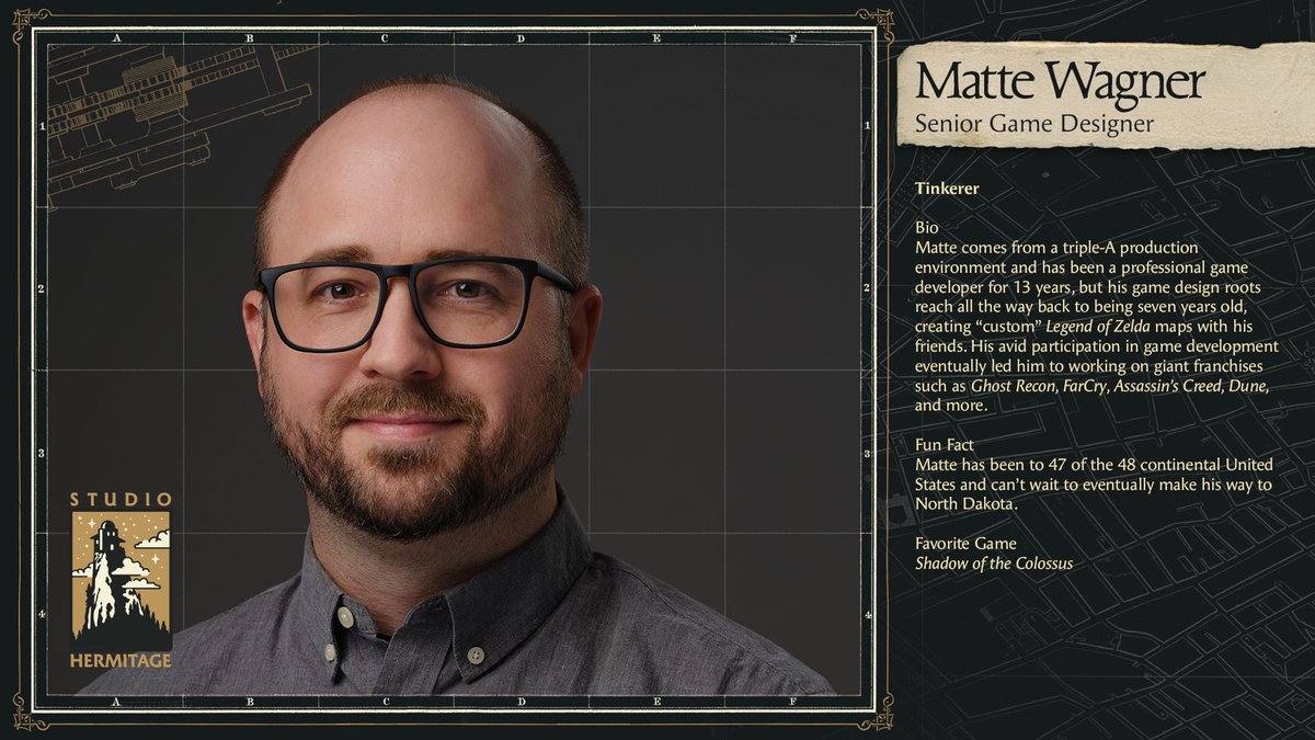 Meet a Hermit: Matte Wagner — Senior Game Designer One-Word Identifier: Tinkerer #meetahermit #gameindustry