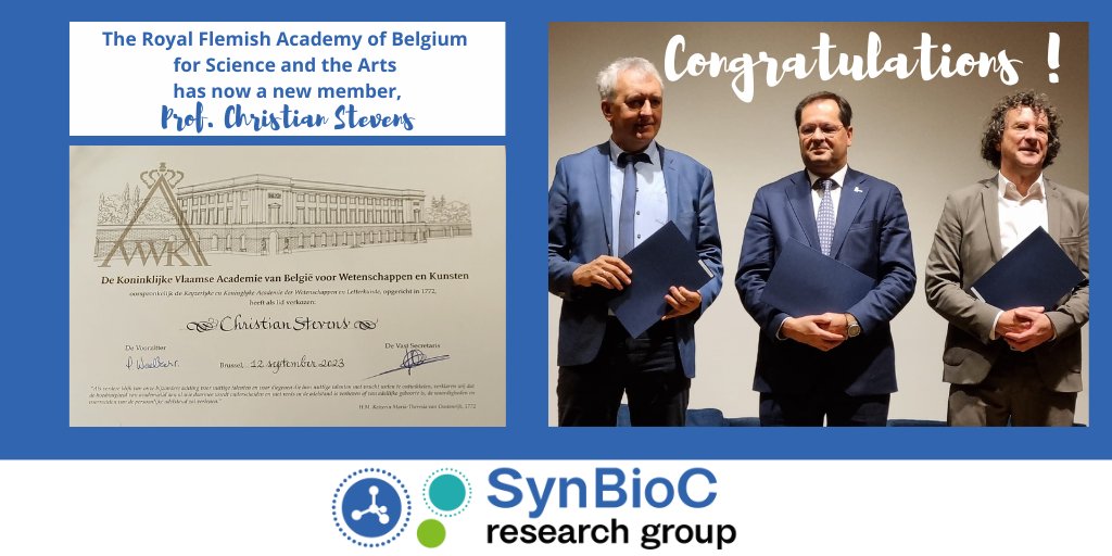 Synbioc (@synbioc) on Twitter photo Ghent University and the SynBioC research group are proud to see that dedication, societal engagement and scientific merit are being appreciated by our community of Science and the Arts <a href="/CStevens_UGent/">Christian Stevens</a> <a href="/FbwUGent/">Faculty of Bioscience Engineering UGent</a> <a href="/ugent/">UGent</a> Congratulations Prof. Chris Stevens! Ghent University and the SynBioC research group are proud to see that dedication, societal engagement and scientific merit are being appreciated by our community of Science and the Arts <a href="/CStevens_UGent/">Christian Stevens</a> <a href="/FbwUGent/">Faculty of Bioscience Engineering UGent</a> <a href="/ugent/">UGent</a> Congratulations Prof. Chris Stevens!