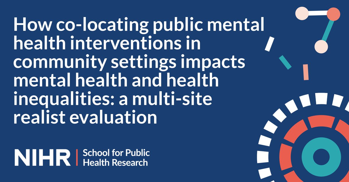 New #SPHR publication from @FionaDuncan54 @AdamsEmmaAudrey @ShaminiGnani and colleagues evaluating how co-location in community-based settings can support adult #MentalHealth and reduce #HealthInequalities ➡️rdcu.be/dtpJB @fuse_online @ImperialSPH @McPinFoundation