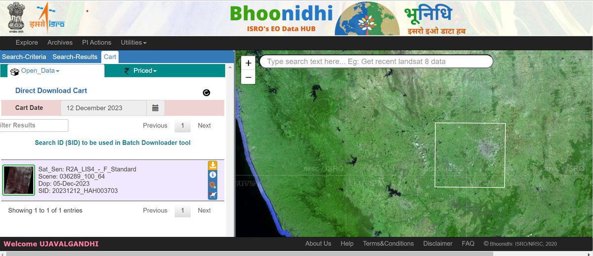 Never thought I would see this day! NRSC has implemented ISRO's India Space Policy 2023 and started releasing 5m resolution ResourceSat2 LISS4 imagery as open data. You can sign up and download data from NRSC's Bhoonidhi Portal bhoonidhi.nrsc.gov.in/bhoonidhi/inde… (1/n)